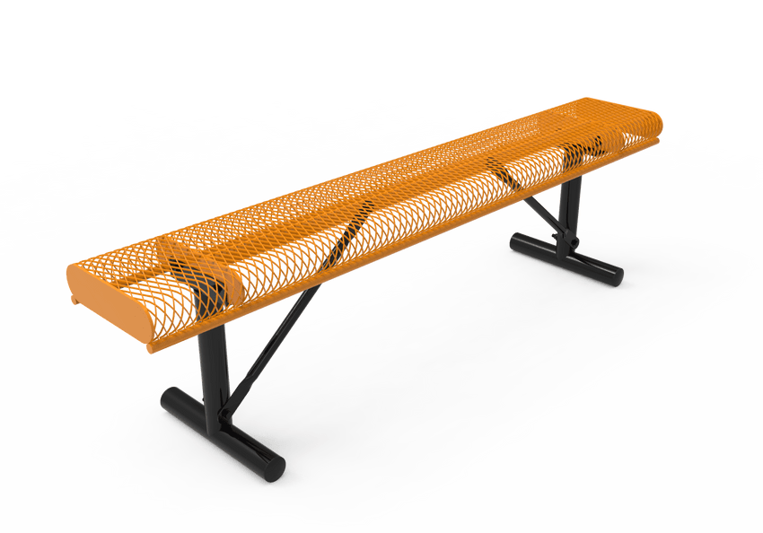 MyTcoat - Rolled Edges Outdoor Portable Bench without Back 6' L (MYT-BRE06-21) - SchoolOutlet