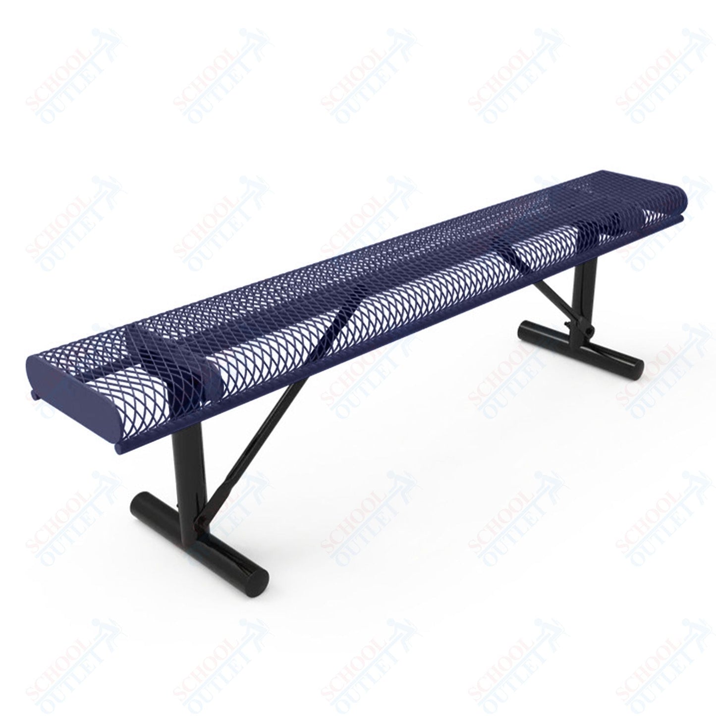 MyTcoat - Rolled Edges Outdoor Portable Bench without Back 6' L (MYT - BRE06 - 21) - SchoolOutlet