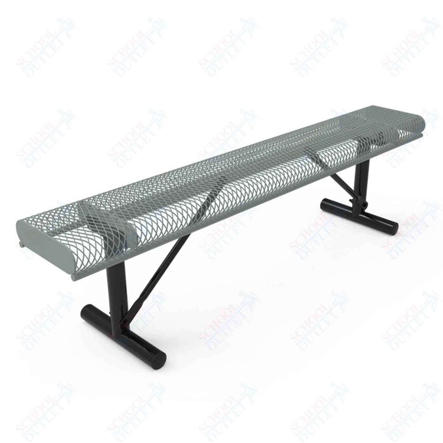 MyTcoat - Rolled Edges Outdoor Portable Bench without Back 6' L (MYT - BRE06 - 21) - SchoolOutlet