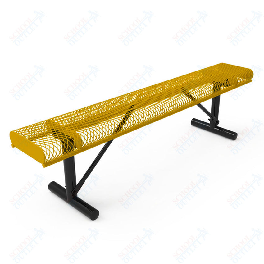 MyTcoat - Rolled Edges Outdoor Portable Bench without Back 6' L (MYT - BRE06 - 21) - SchoolOutlet