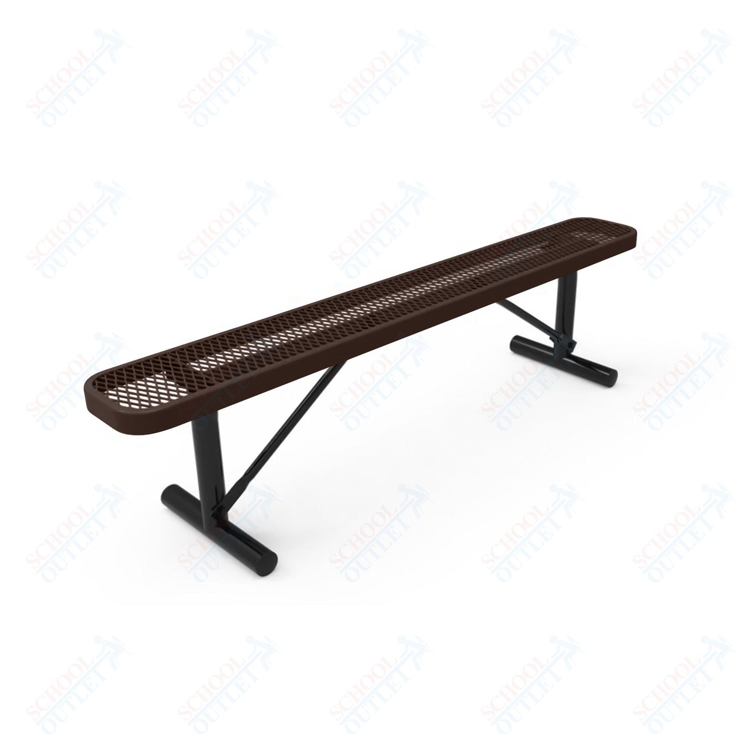 MyTcoat - Standard Portable Outdoor Bench with Back 4' L (MYT - BRT04 - 21) - SchoolOutlet