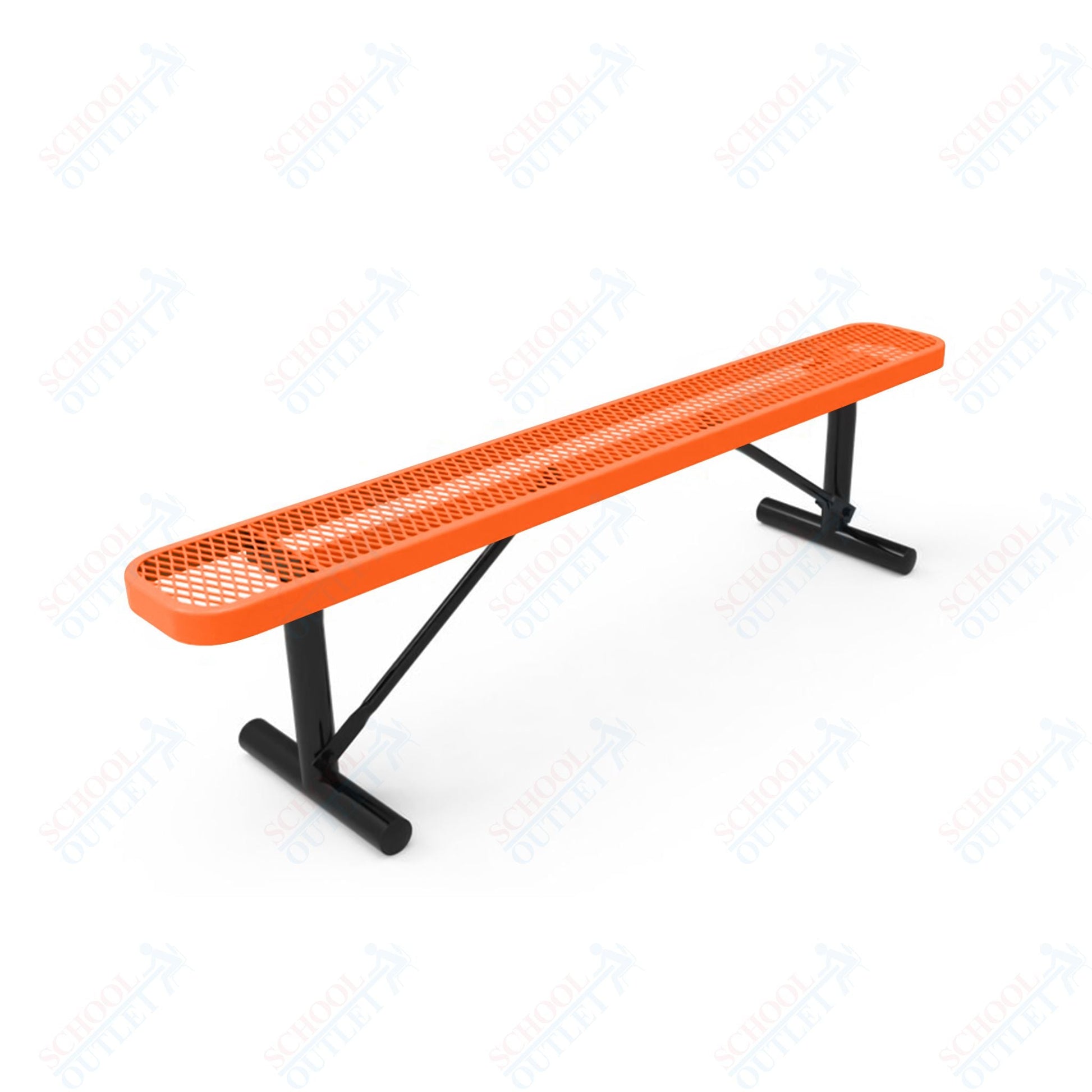 MyTcoat - Standard Portable Outdoor Bench with Back 4' L (MYT - BRT04 - 21) - SchoolOutlet