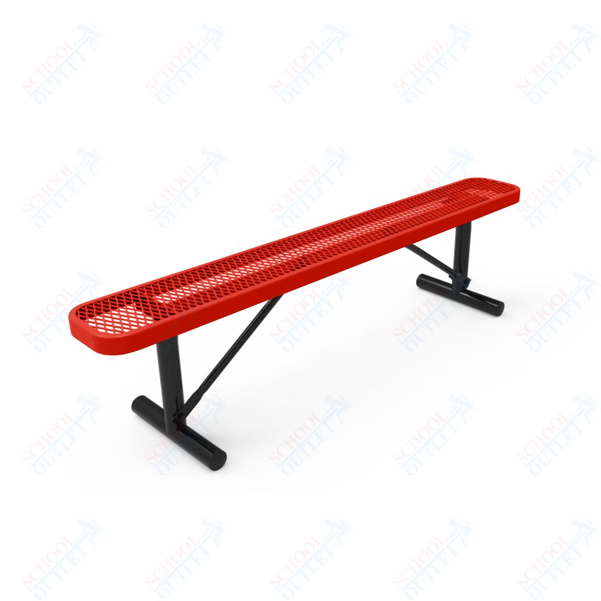 MyTcoat - Standard Portable Outdoor Bench with Back 4' L (MYT - BRT04 - 21) - SchoolOutlet