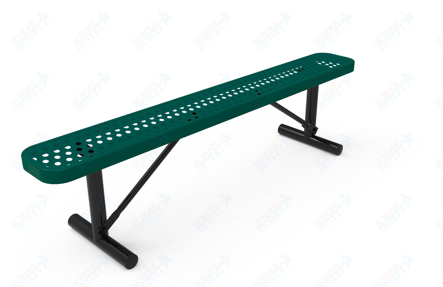 MyTcoat - Standard Portable Outdoor Bench with Back 4' L (MYT - BRT04 - 21) - SchoolOutlet