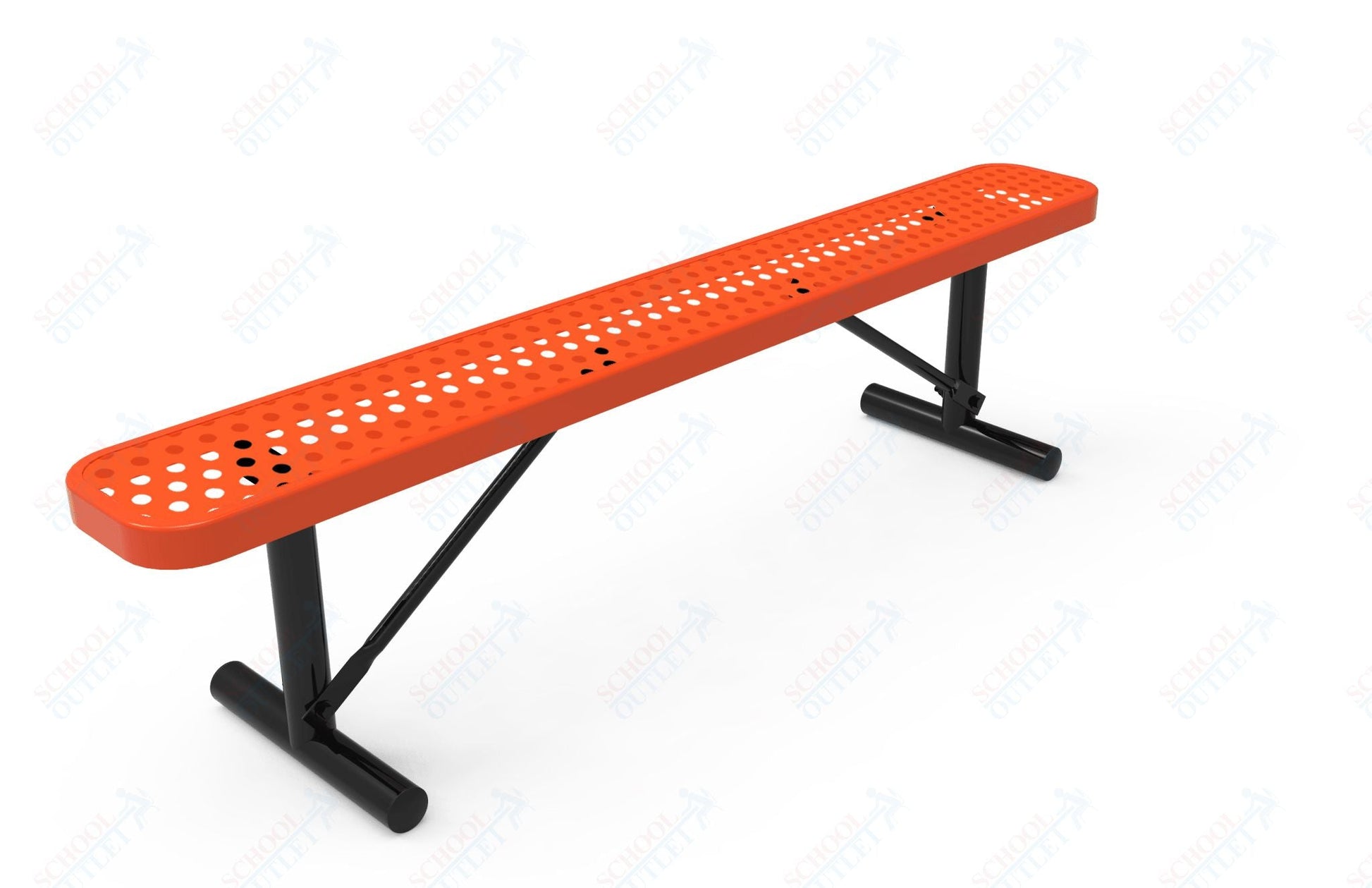 MyTcoat - Standard Portable Outdoor Bench with Back 4' L (MYT - BRT04 - 21) - SchoolOutlet