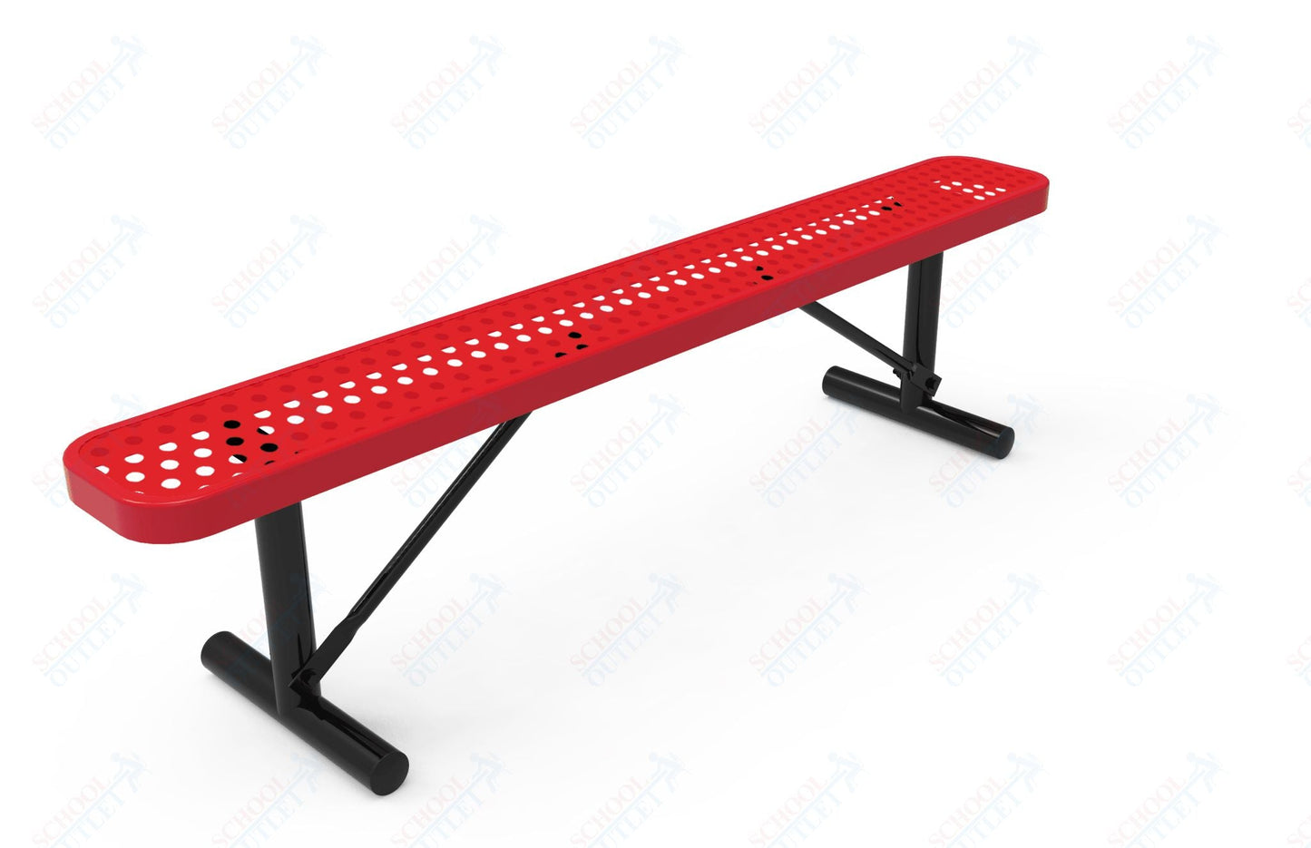 MyTcoat - Standard Portable Outdoor Bench with Back 4' L (MYT - BRT04 - 21) - SchoolOutlet