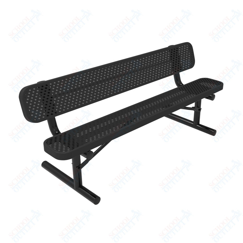 MyTcoat - Standard Portable Outdoor Bench with Back 6' L (MYT - BRT06 - 18) - SchoolOutlet