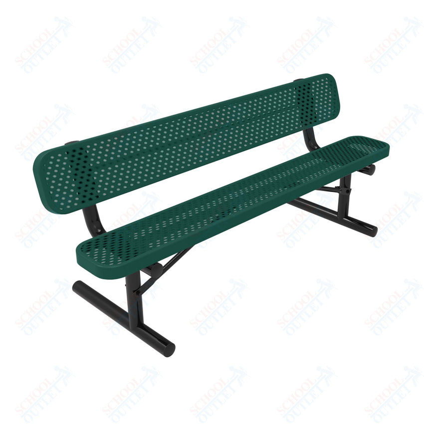 MyTcoat - Standard Portable Outdoor Bench with Back 6' L (MYT - BRT06 - 18) - SchoolOutlet