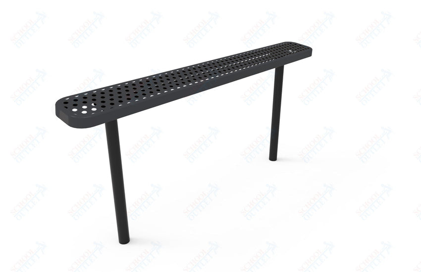 MyTcoat - Standard Outdoor Bench with Back - Inground Mount 6' L (MYT - BRT06 - 22) - SchoolOutlet