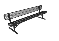 MyTcoat - Standard Portable Outdoor Bench with Back 8' L (MYT-BRT08-18)