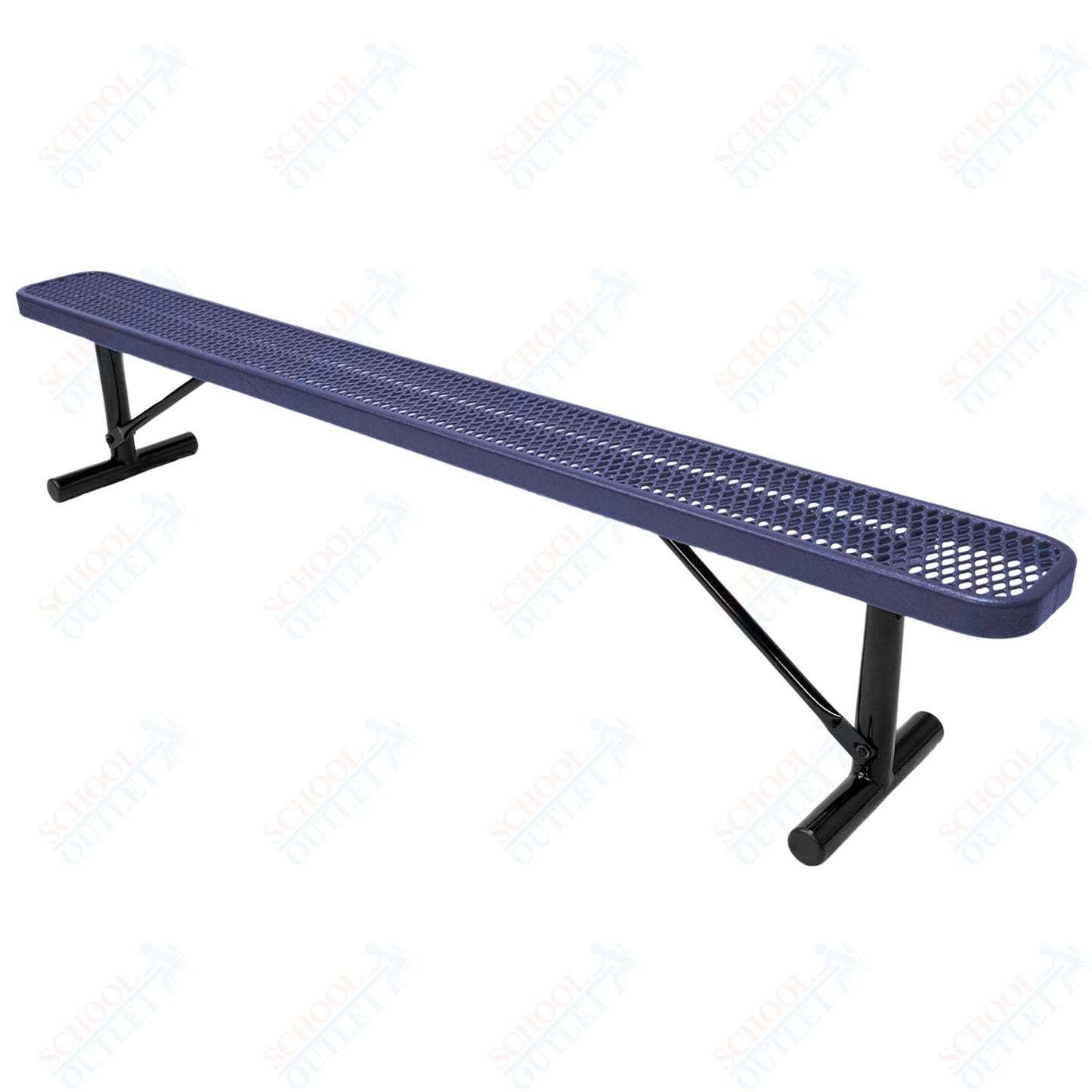 MyTcoat - Standard Portable Outdoor Bench with Back 8' L (MYT - BRT08 - 21) - SchoolOutlet