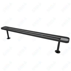 MyTcoat - Standard Outdoor Bench with Back - Surface Mount 8' L (MYT-BRT08-23)