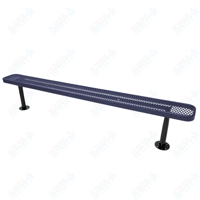 MyTcoat - Standard Outdoor Bench with Back - Surface Mount 8' L (MYT - BRT08 - 23) - SchoolOutlet