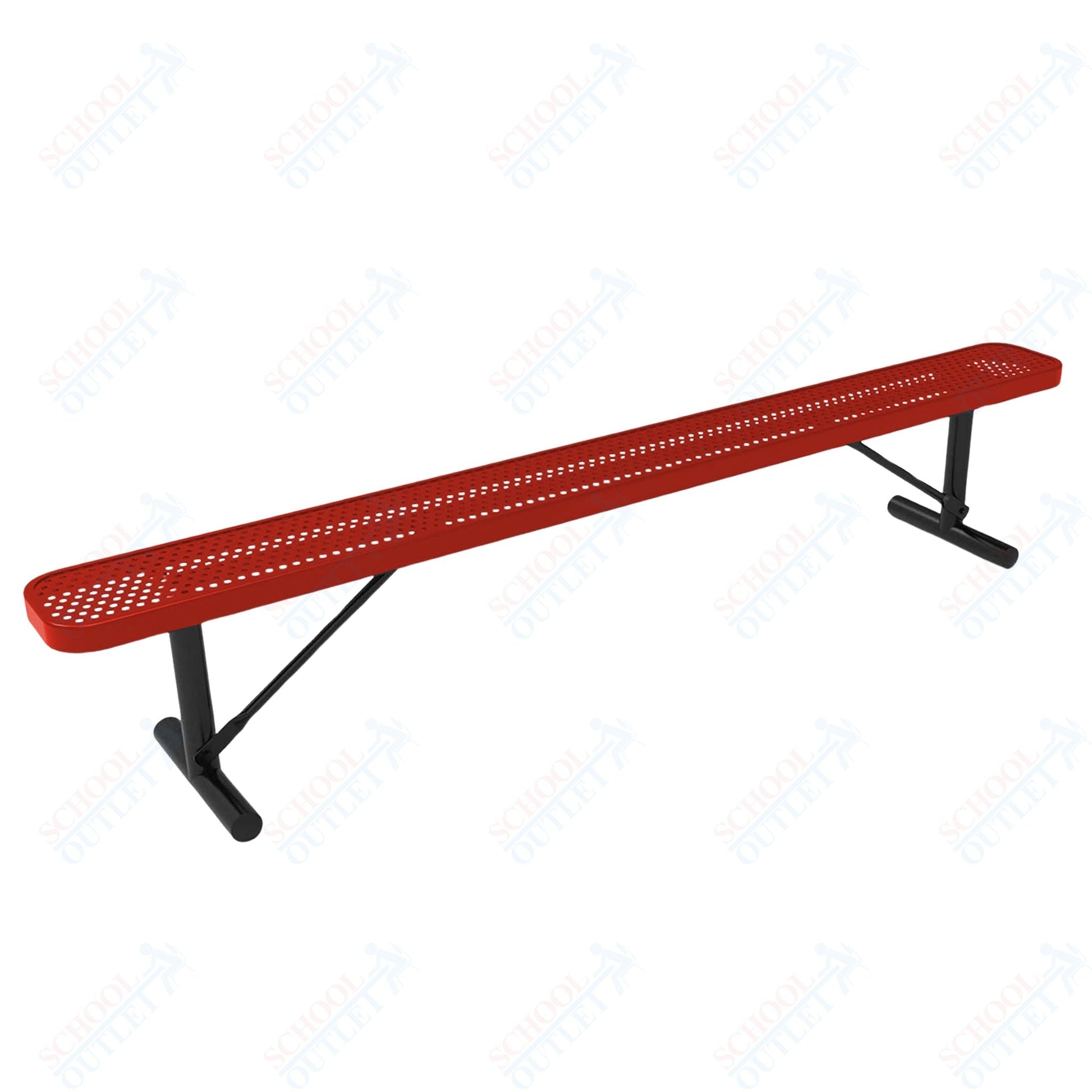 MyTcoat - Standard Portable Outdoor Bench with Back 8' L (MYT - BRT08 - 21) - SchoolOutlet