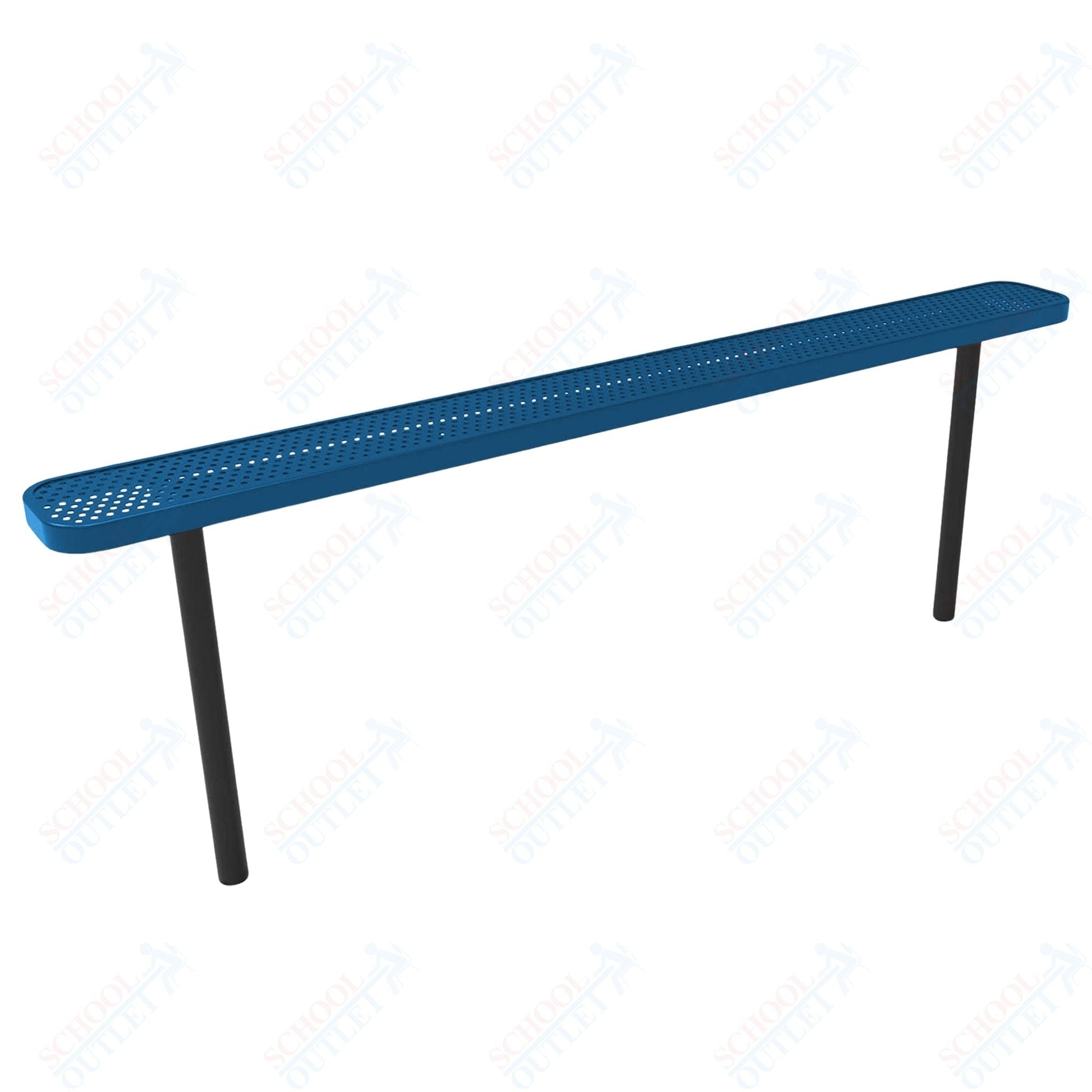 MyTcoat - Standard Outdoor Bench with Back - Inground Mount 8' L (MYT - BRT08 - 22) - SchoolOutlet