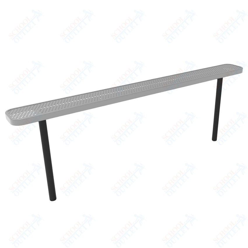 MyTcoat - Standard Outdoor Bench with Back - Inground Mount 8' L (MYT - BRT08 - 22) - SchoolOutlet