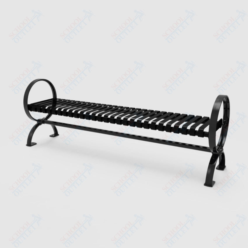 MyTcoat - Village Outdoor Bench without Back - Portable or Surface Mount 4' L (MYT - BVL04 - U - 58) - SchoolOutlet