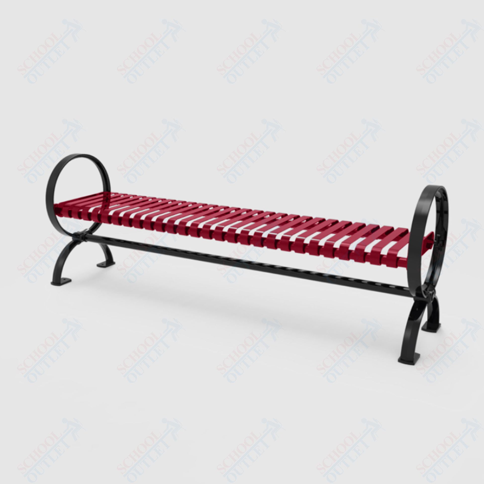 MyTcoat - Village Outdoor Bench without Back - Portable or Surface Mount 4' L (MYT - BVL04 - U - 58) - SchoolOutlet