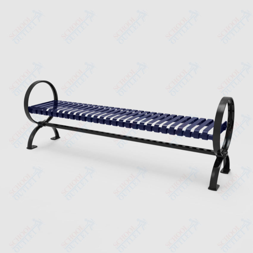 MyTcoat - Village Outdoor Bench without Back - Portable or Surface Mount 4' L (MYT - BVL04 - U - 58) - SchoolOutlet