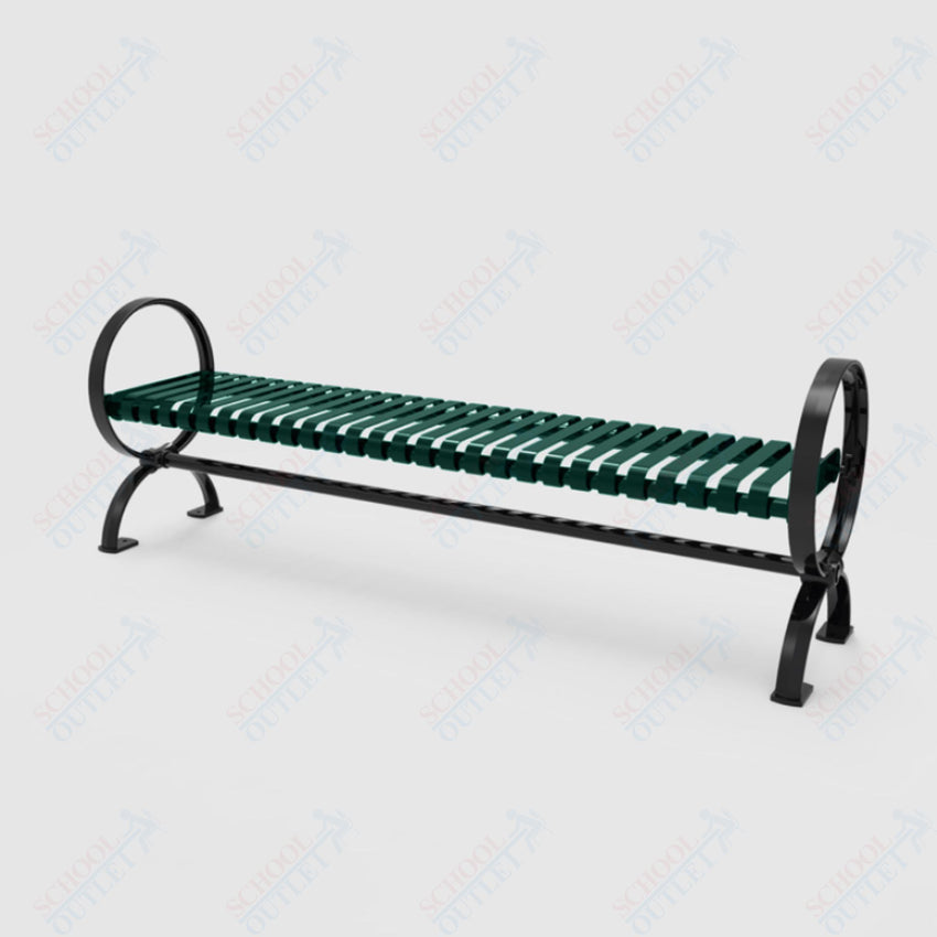 MyTcoat - Village Outdoor Bench without Back - Portable or Surface Mount 4' L (MYT - BVL04 - U - 58) - SchoolOutlet