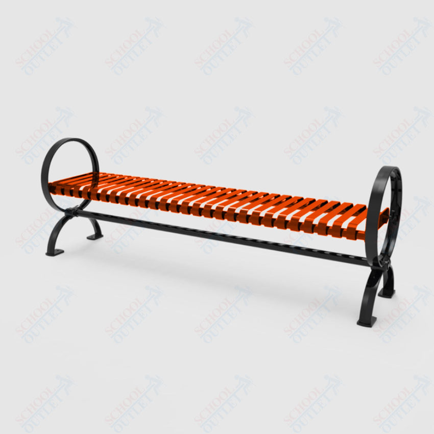 MyTcoat - Village Outdoor Bench without Back - Portable or Surface Mount 4' L (MYT - BVL04 - U - 58) - SchoolOutlet