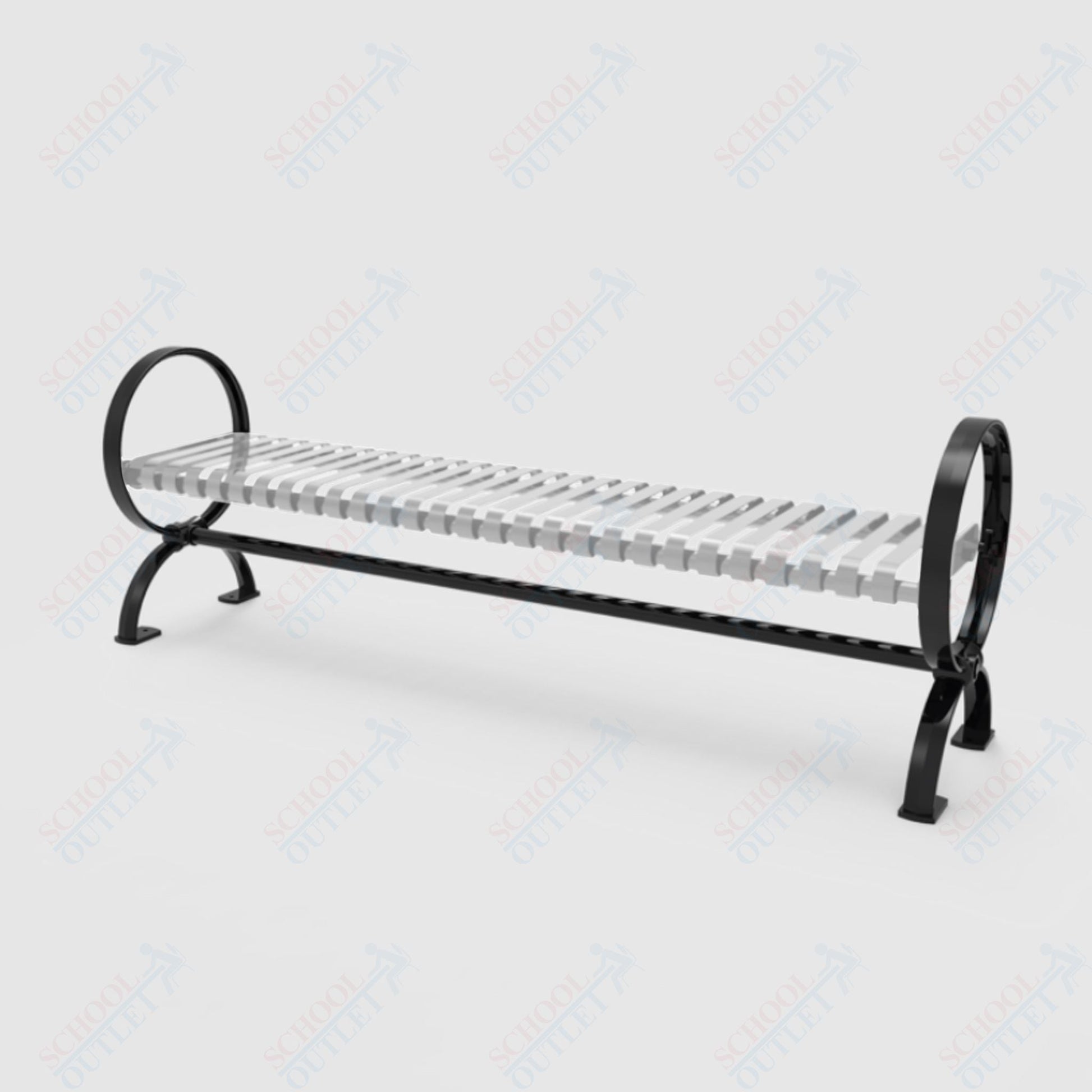 MyTcoat - Village Outdoor Bench without Back - Portable or Surface Mount 4' L (MYT - BVL04 - U - 58) - SchoolOutlet