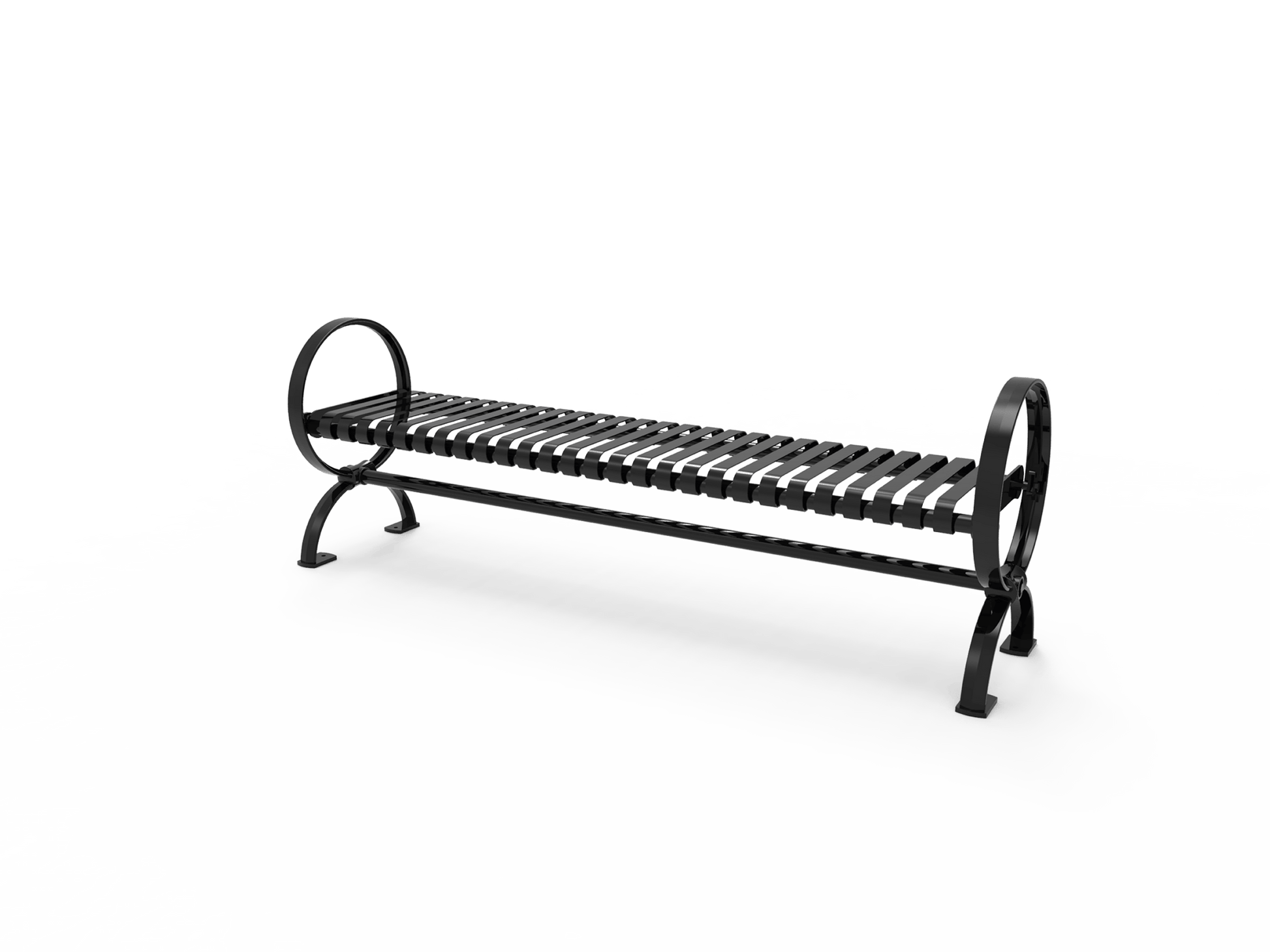 MyTcoat - Village Outdoor Bench without Back - Portable or Surface Mount 6' L (MYT-BVL06-U-58) - SchoolOutlet