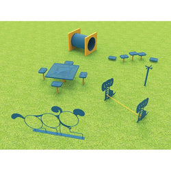MyTcoat - Medium Dog Kit - Square Dog Grooming Table with 4 Accessory Arms, Dog Hurdle, Dog Shaped 3 Hoop Jump, Stepping Pads, Dog Crawl and Leash Post (MYT-DKT02)