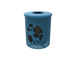 MyTcoat - Dog Themed Trash Receptacle with Flattop and Liner (MYT-DOG12)