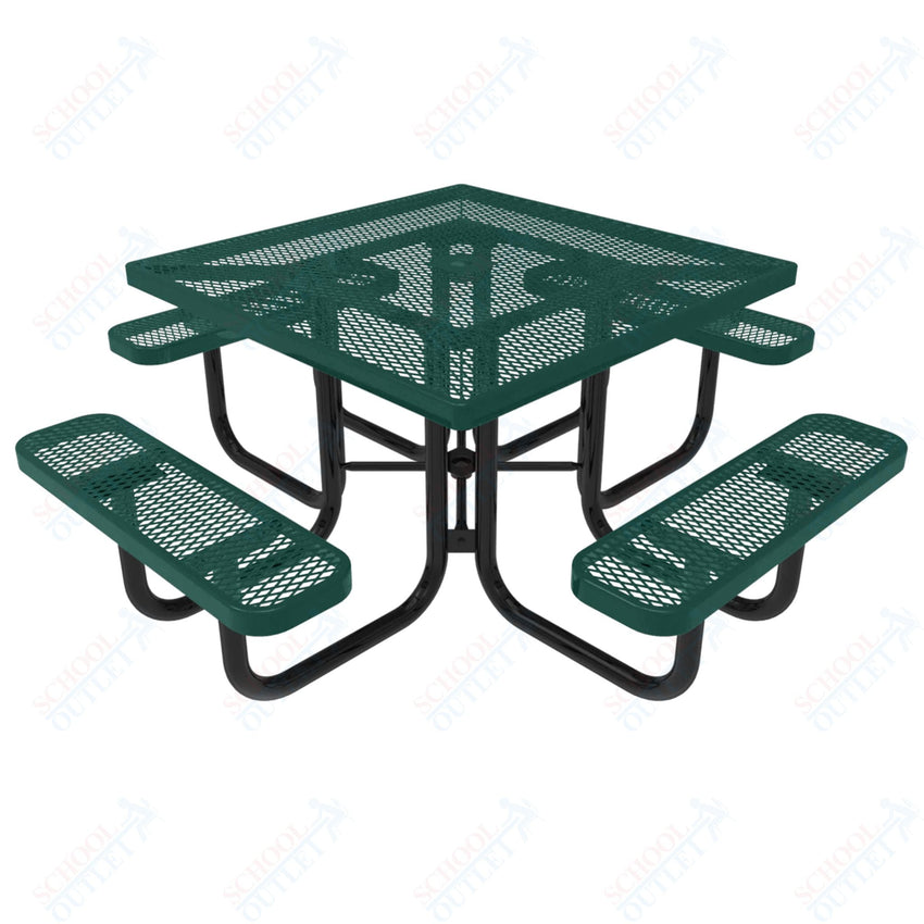 MyTcoat MYT - TSQ46 46″ Square Portable Picnic Table (76"W x 76"D x 30"H) - SchoolOutlet