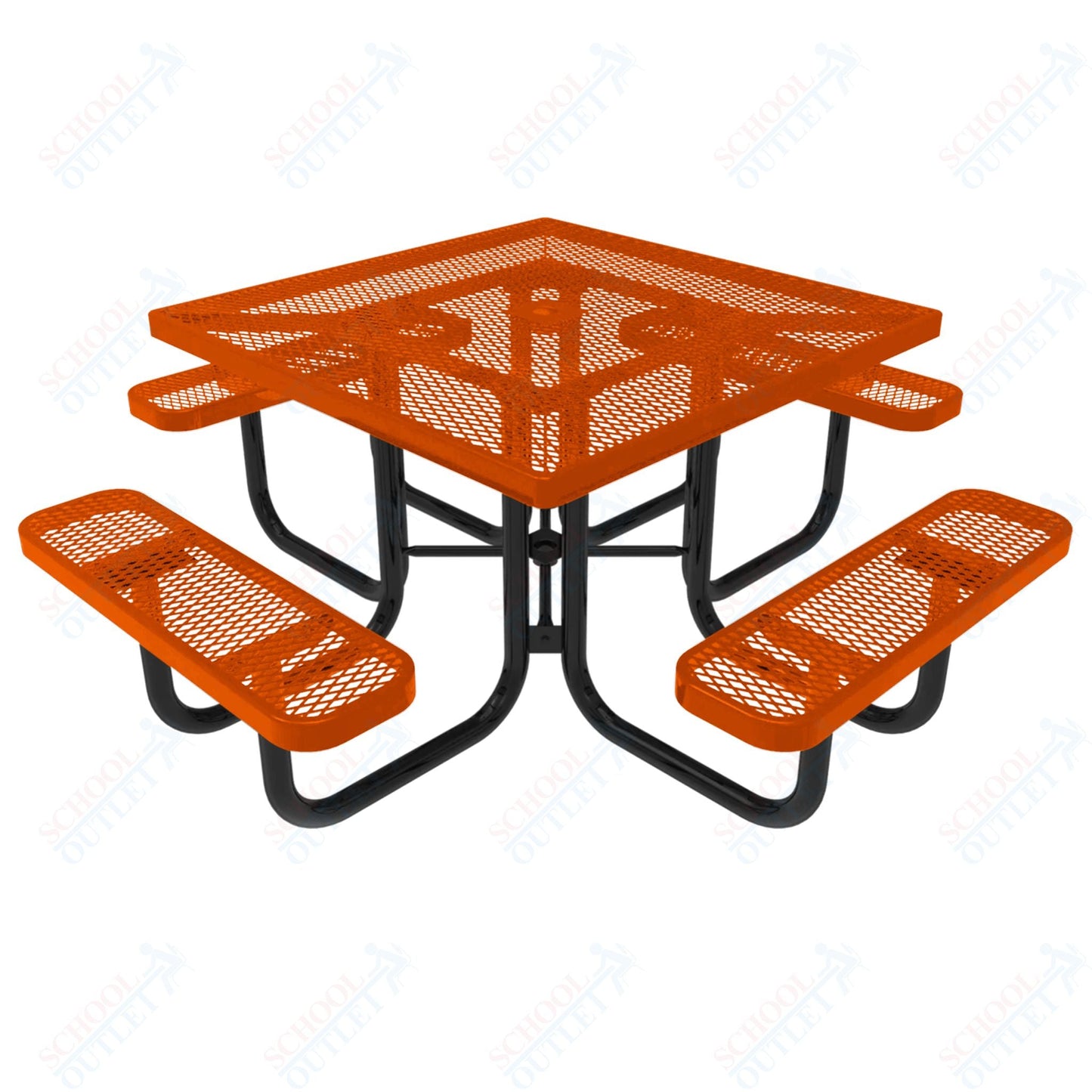 MyTcoat MYT - TSQ46 46″ Square Portable Picnic Table (76"W x 76"D x 30"H) - SchoolOutlet