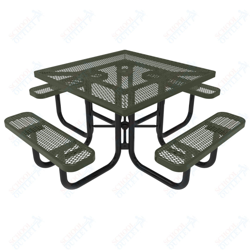 MyTcoat MYT - TSQ46 46″ Square Portable Picnic Table (76"W x 76"D x 30"H) - SchoolOutlet