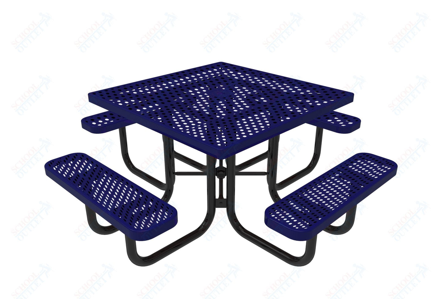 MyTcoat MYT - TSQ46 46″ Square Portable Picnic Table (76"W x 76"D x 30"H) - SchoolOutlet