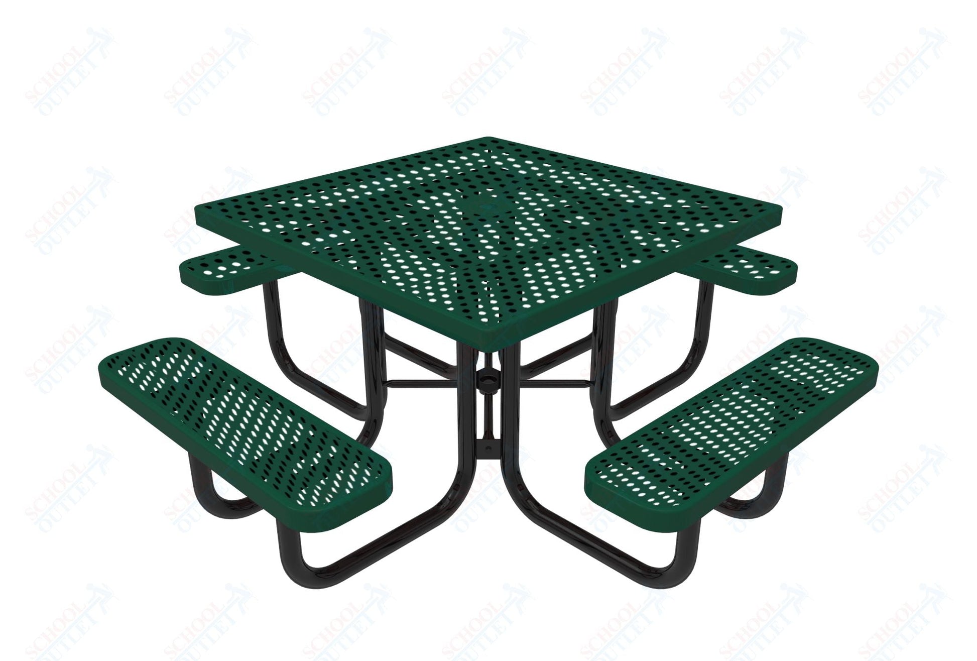 MyTcoat MYT - TSQ46 46″ Square Portable Picnic Table (76"W x 76"D x 30"H) - SchoolOutlet