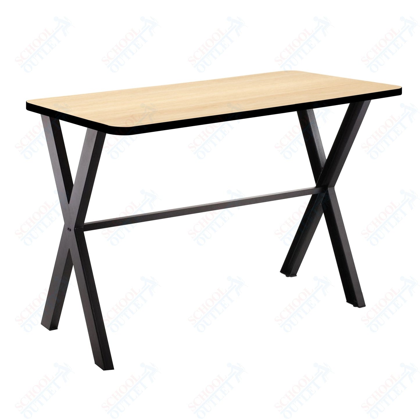 NPS CLT3060B2 - Collaborator Table, 30"x 60" Rectangle, 42" Height w/ Crossbeam, High Pressure Laminate Top (National Public Seating NPS - CLT3060B2) - SchoolOutlet