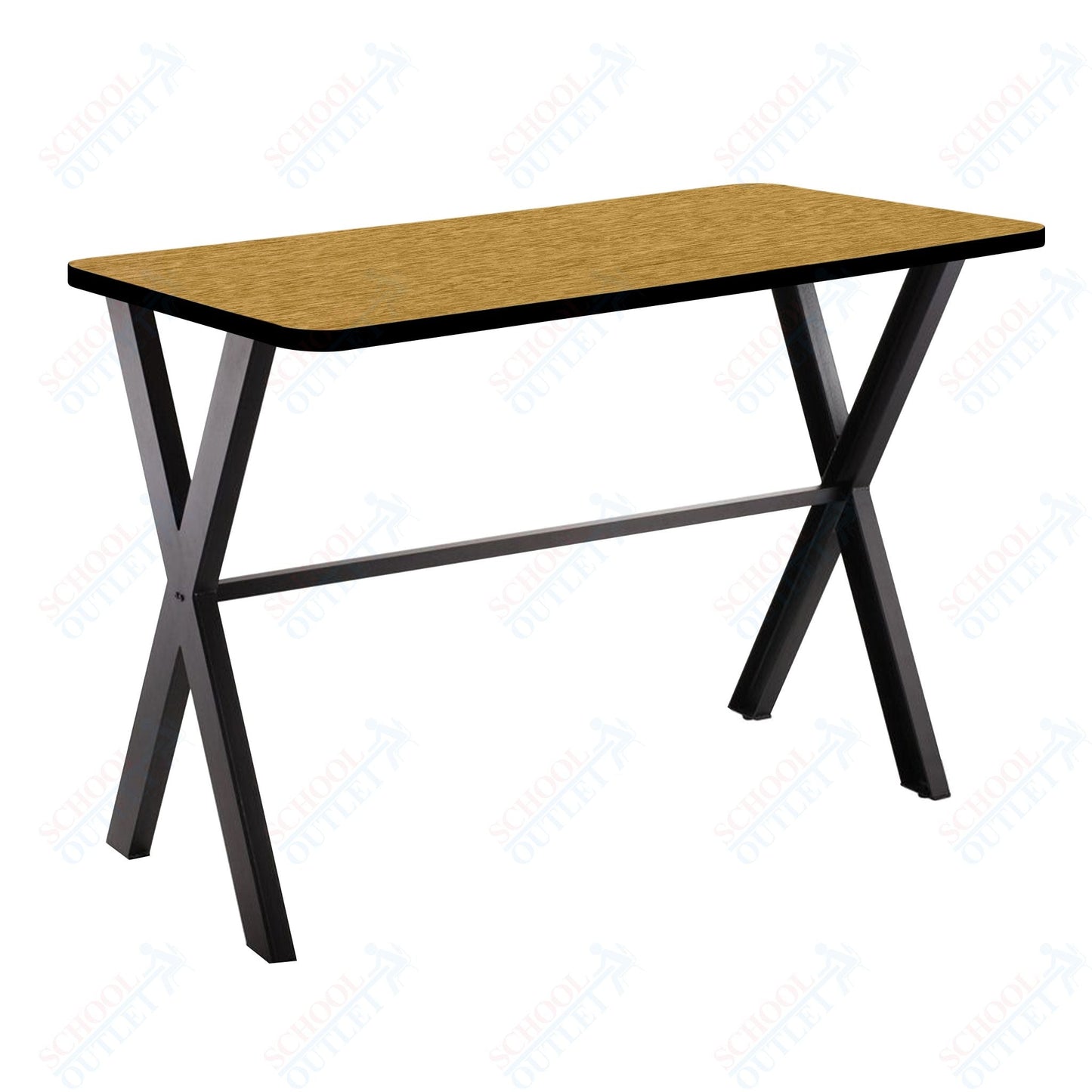 NPS CLT3060B2 - Collaborator Table, 30"x 60" Rectangle, 42" Height w/ Crossbeam, High Pressure Laminate Top (National Public Seating NPS - CLT3060B2) - SchoolOutlet