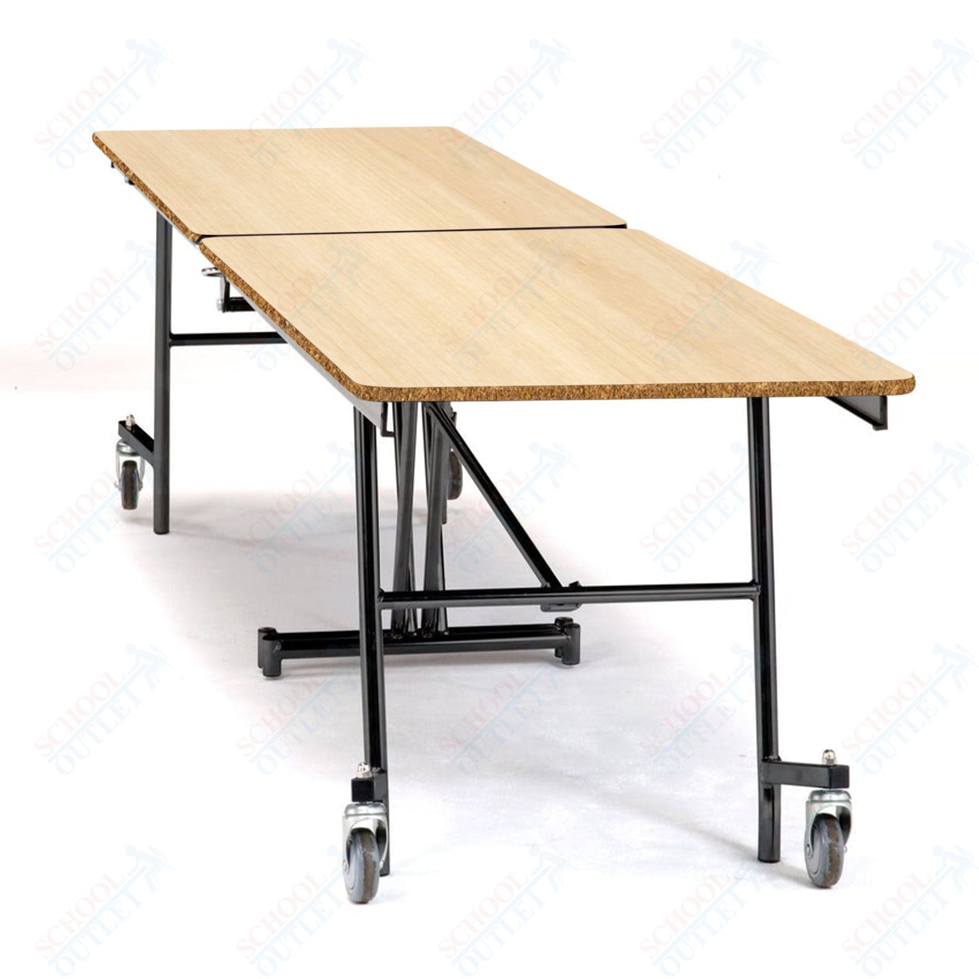 NPS 10' Mobile Cafeteria Rectangle Table Shape Unit - 30" W x 121" L (National Public Seating NPS - MT10) - SchoolOutlet