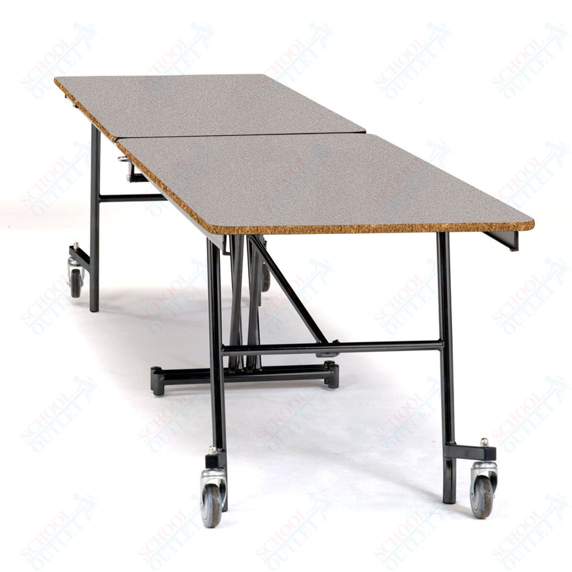 NPS 10' Mobile Cafeteria Rectangle Table Shape Unit - 30" W x 121" L (National Public Seating NPS - MT10) - SchoolOutlet