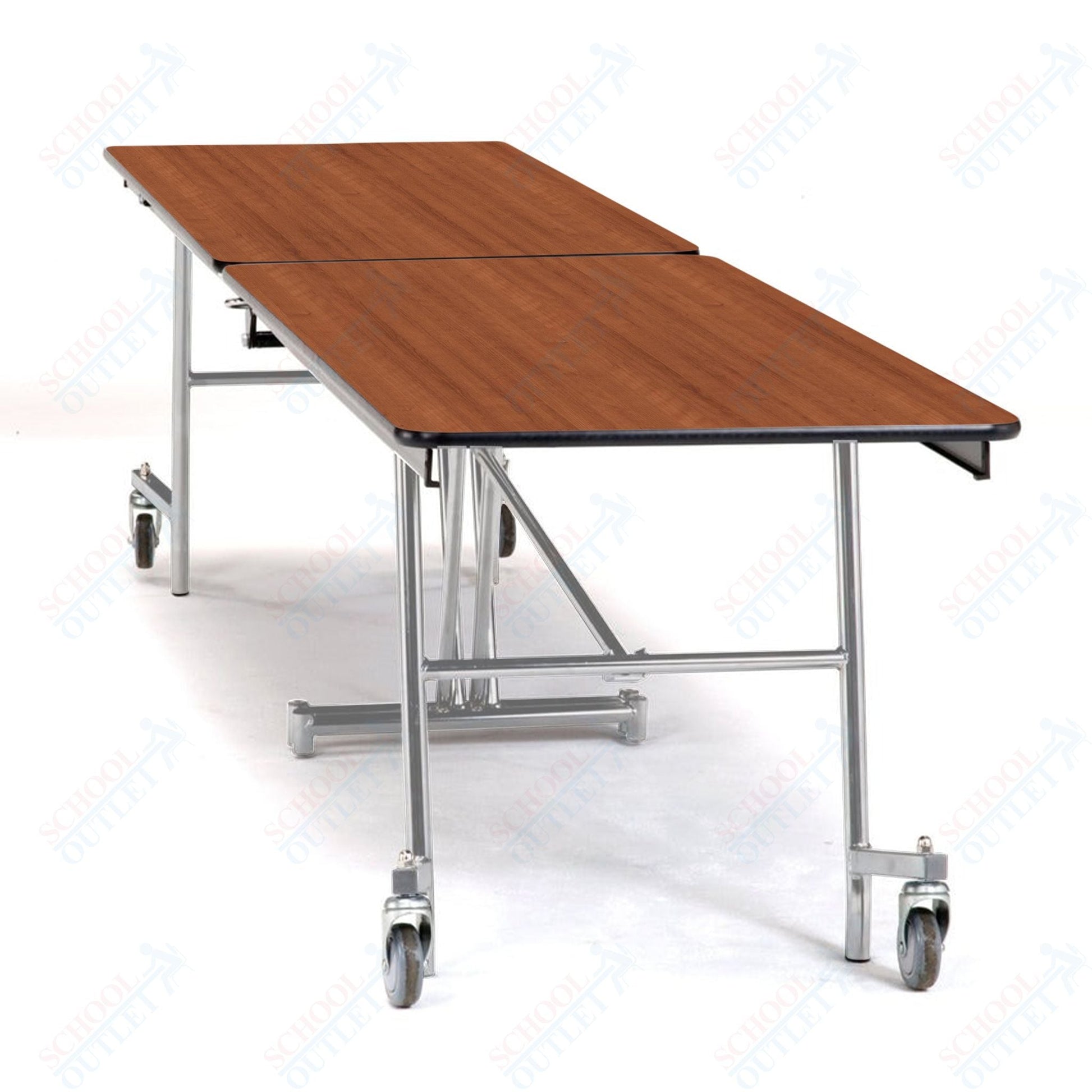 NPS 10' Mobile Cafeteria Rectangle Table Shape Unit - 30" W x 121" L (National Public Seating NPS - MT10) - SchoolOutlet