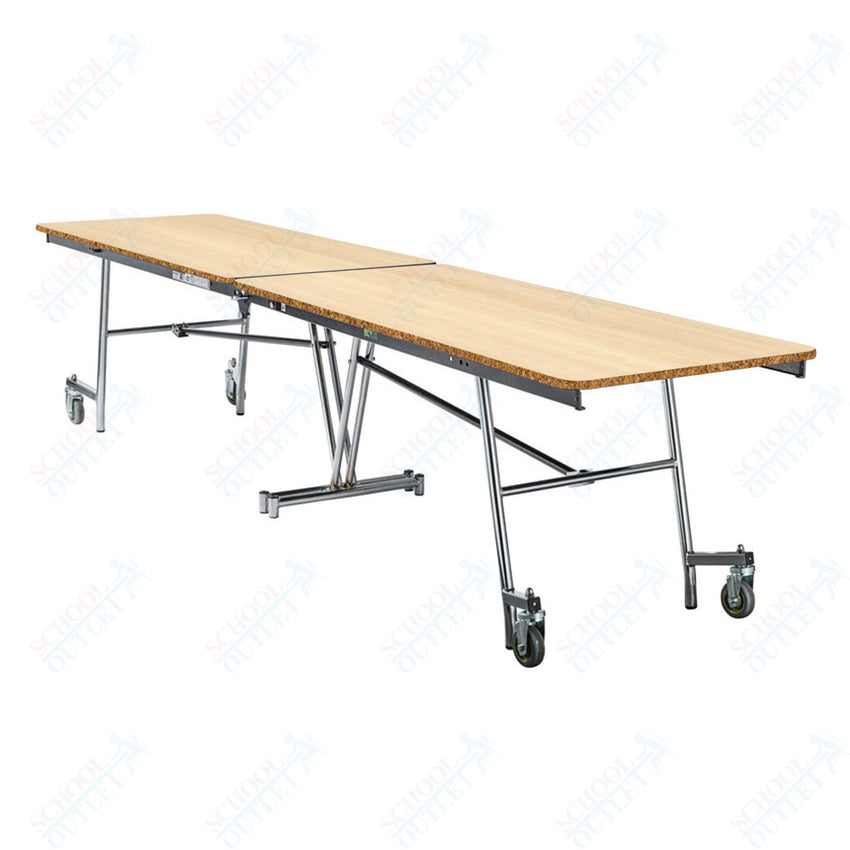 NPS Mobile Cafeteria Rectangle Table Shape Unit - 30" W x 145" L (National Public Seating NPS - MT12) - SchoolOutlet