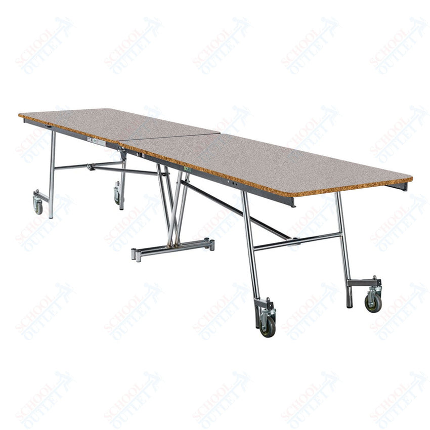 NPS Mobile Cafeteria Rectangle Table Shape Unit - 30" W x 145" L (National Public Seating NPS - MT12) - SchoolOutlet