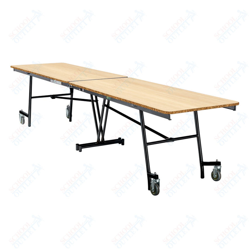 NPS Mobile Cafeteria Rectangle Table Shape Unit - 30" W x 145" L (National Public Seating NPS - MT12) - SchoolOutlet