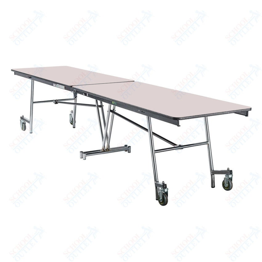 NPS Mobile Cafeteria Rectangle Table Shape Unit - 30" W x 145" L (National Public Seating NPS - MT12) - SchoolOutlet