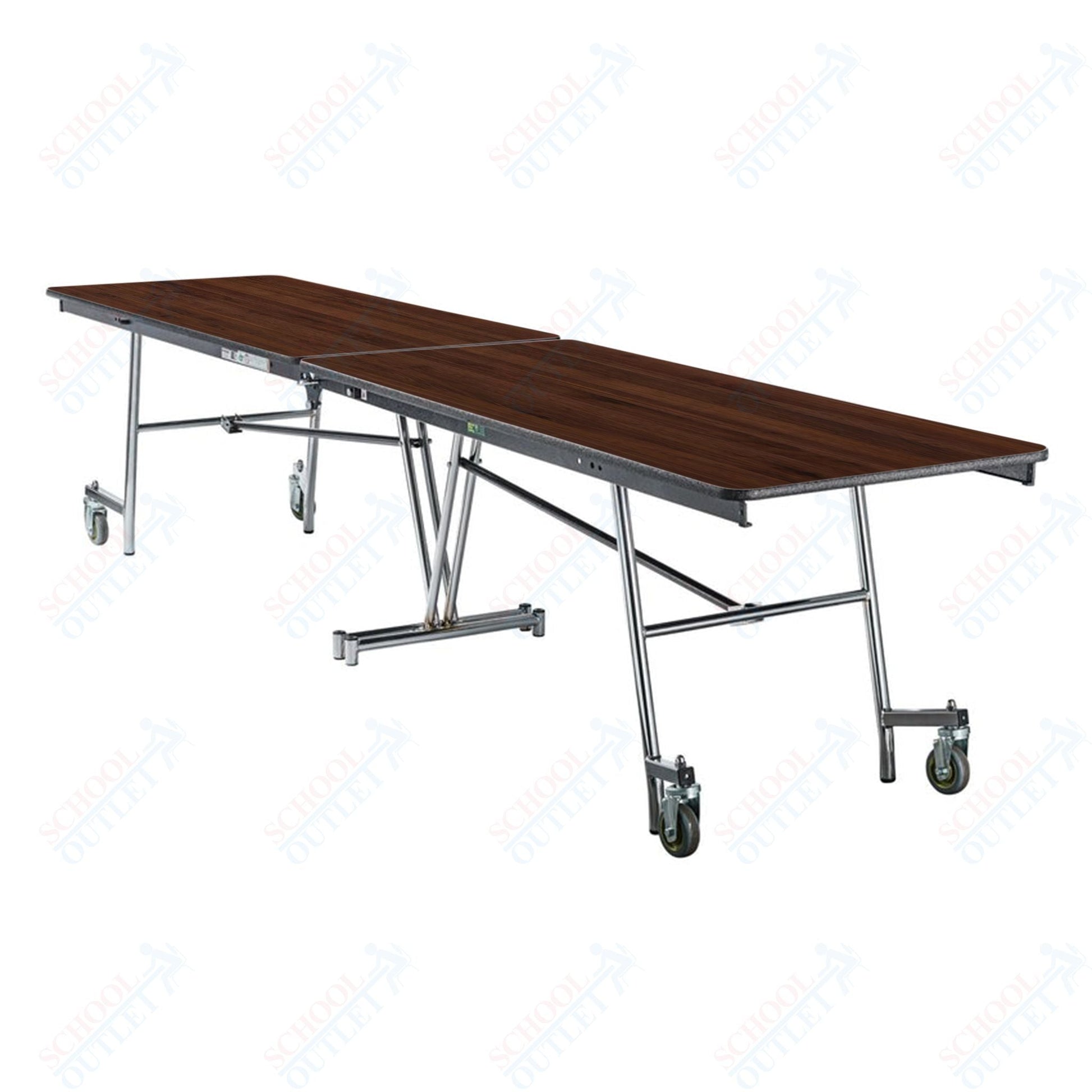 NPS Mobile Cafeteria Rectangle Table Shape Unit - 30" W x 145" L (National Public Seating NPS - MT12) - SchoolOutlet