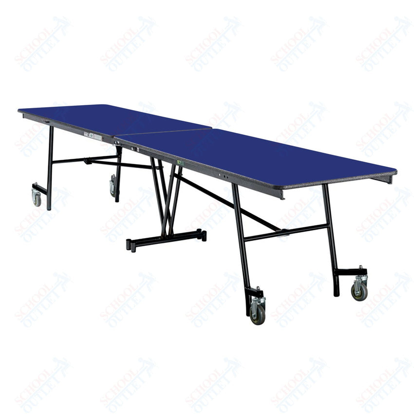 NPS Mobile Cafeteria Rectangle Table Shape Unit - 30" W x 145" L (National Public Seating NPS - MT12) - SchoolOutlet