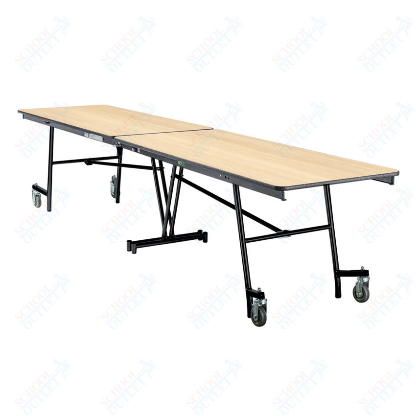 NPS Mobile Cafeteria Rectangle Table Shape Unit - 30" W x 145" L (National Public Seating NPS - MT12) - SchoolOutlet