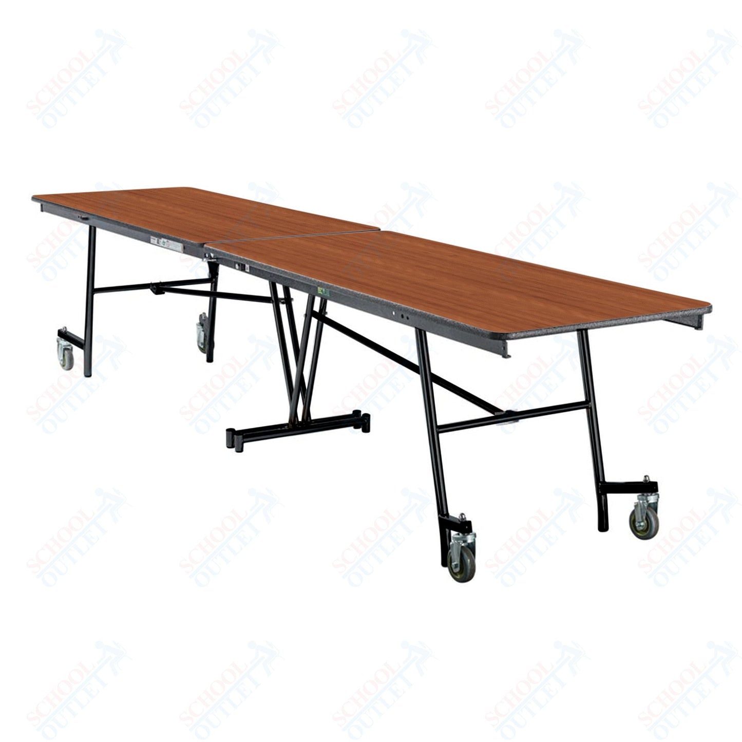 NPS Mobile Cafeteria Rectangle Table Shape Unit - 30" W x 145" L (National Public Seating NPS - MT12) - SchoolOutlet