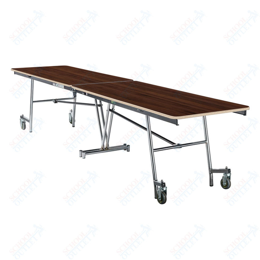 NPS Mobile Cafeteria Rectangle Table Shape Unit - 30" W x 145" L (National Public Seating NPS - MT12) - SchoolOutlet