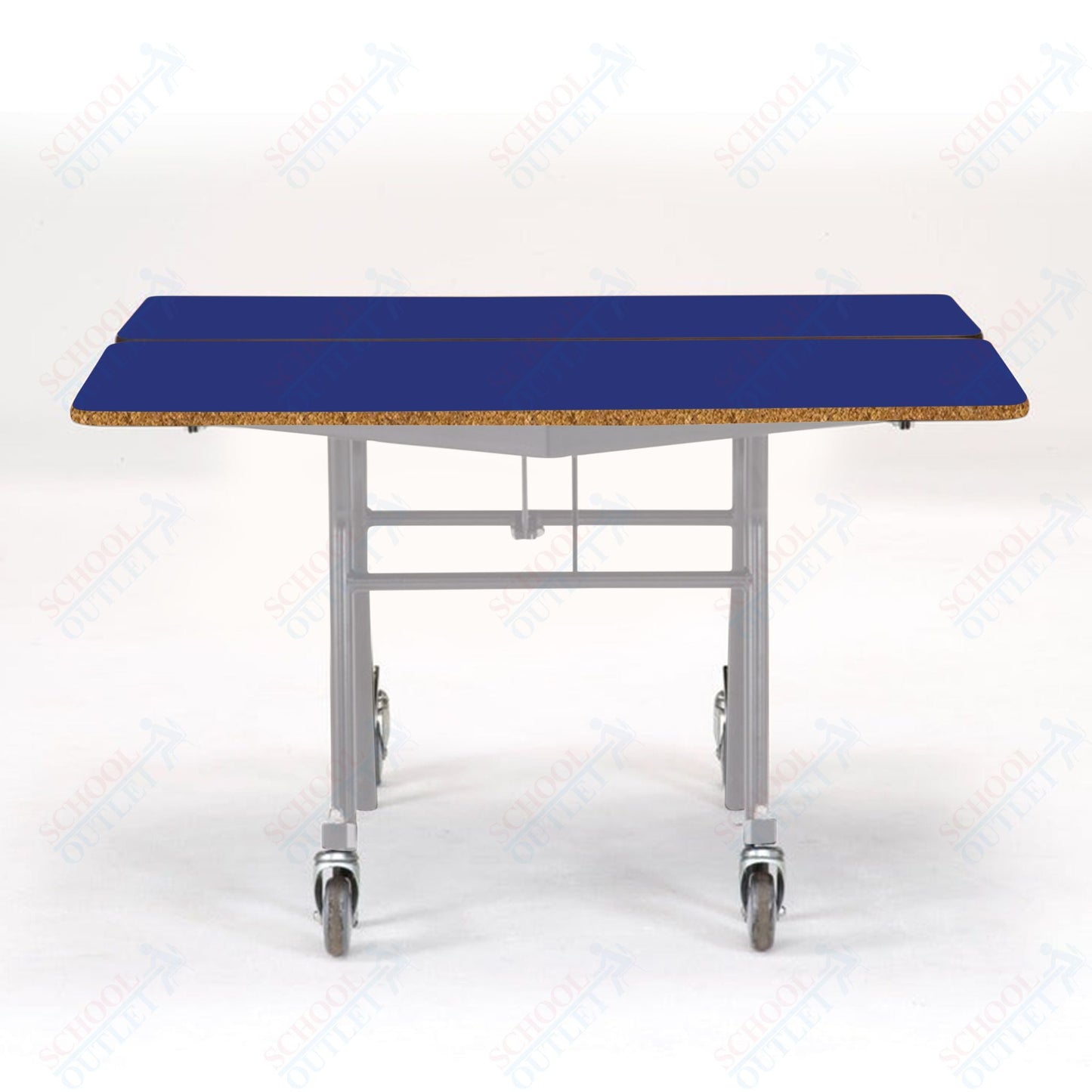 NPS Mobile Cafeteria Square Table Shape Unit - 48" W x 48" L (National Public Seating NPS - MT48Q) - SchoolOutlet