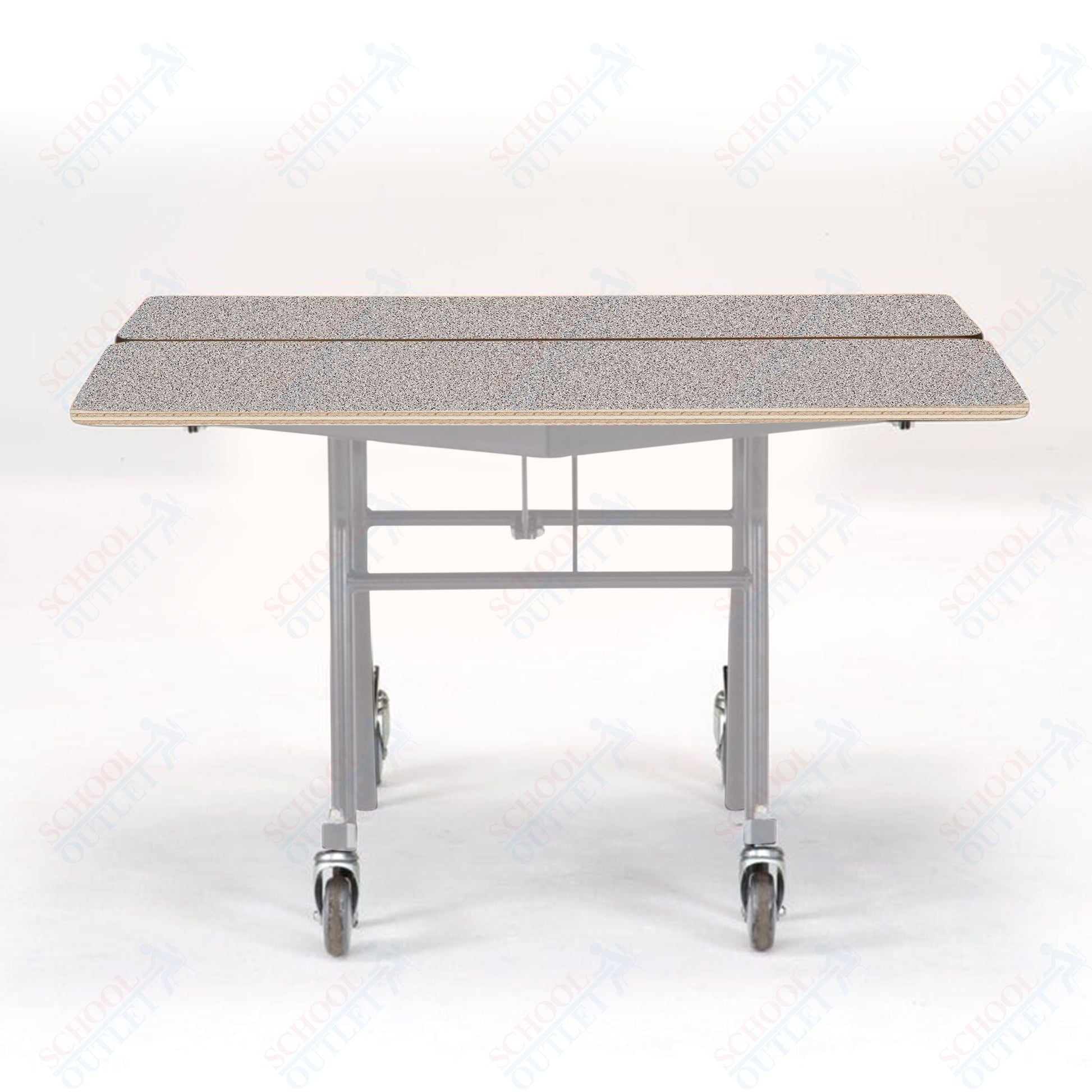 NPS Mobile Cafeteria Square Table Shape Unit - 48" W x 48" L (National Public Seating NPS - MT48Q) - SchoolOutlet